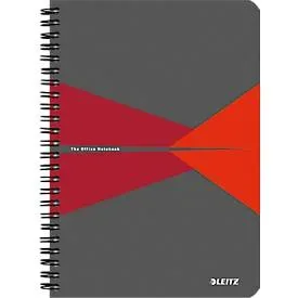 LEITZ Collegeblock Office PP A5 44980025 rot kariert