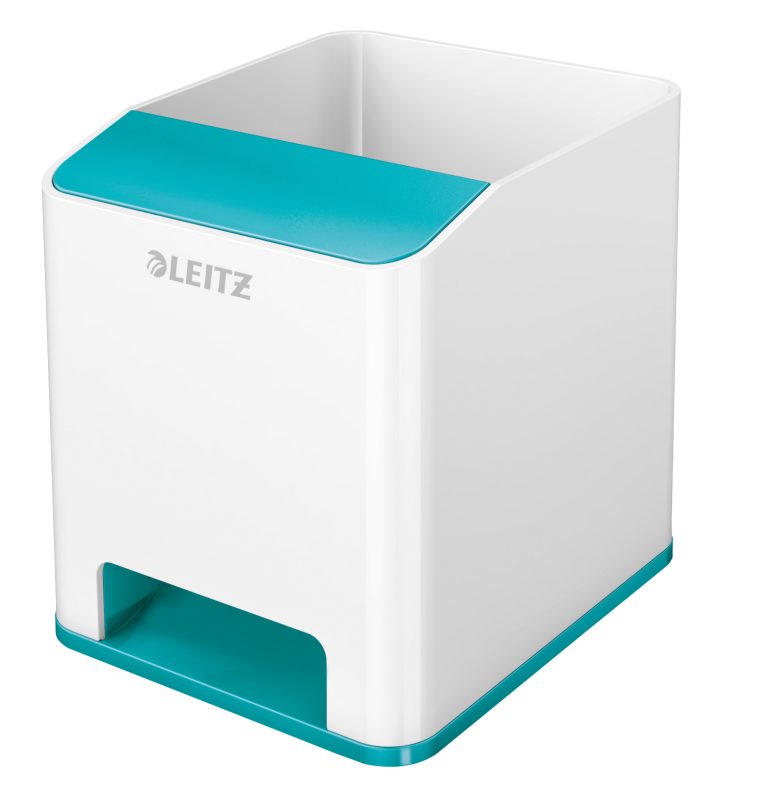 LEITZ Sound Stiftek&ouml;cher WOW 5363-10-51 weiss/eisblau