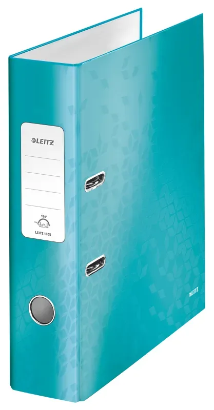 LEITZ Ordner WOW 8cm 10050051 eisblau A4