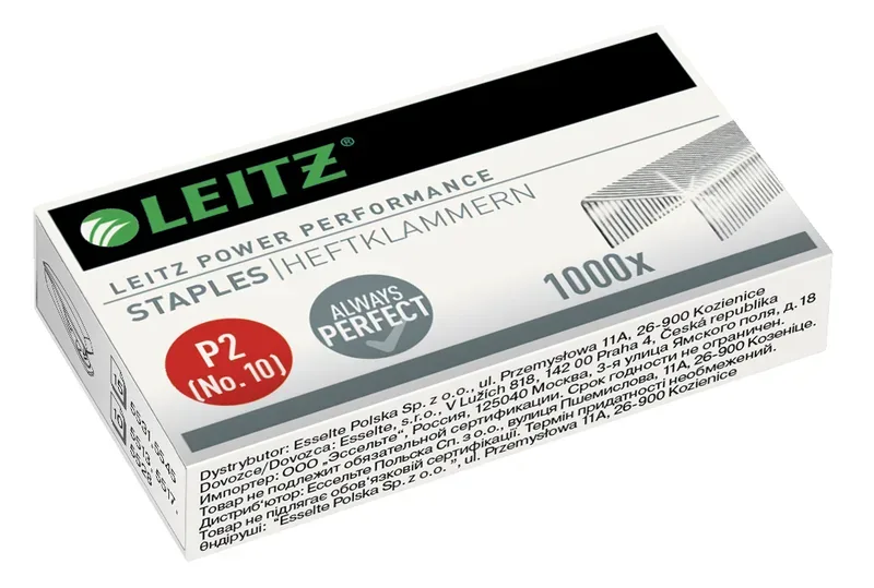 LEITZ Heftklammern Nr. 10 4.5mm 55770000 verzinkt, P2 1000 St&uuml;ck