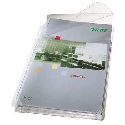 LEITZ Zeigetasche PP Maxi A4 47573003 genarbt, 0,17mm 5 St&uuml;ck