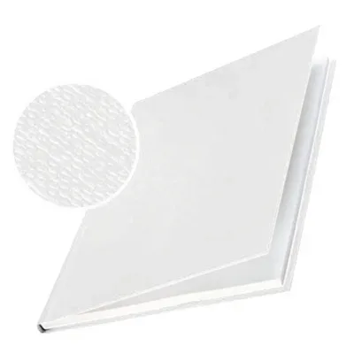 LEITZ Buchbindemappen Hard Cover A4 73910001 weiss, 7mm, Leinen 10 St&uuml;ck