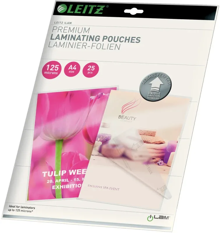 LEITZ Laminiertasche A4 74820000 glanz, 125my 25 Stk