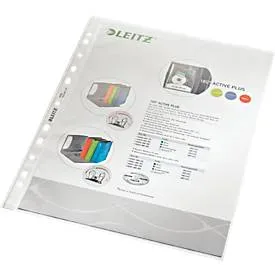 LEITZ Zeigetaschen PP A4 47900000 genarbt, 0,09mm 100 St&uuml;ck