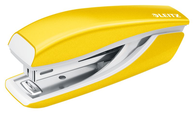 LEITZ Mini-Heftger&auml;t NewNeXXt WOW 5528-10-16 gelb, f&uuml;r 10 Blatt