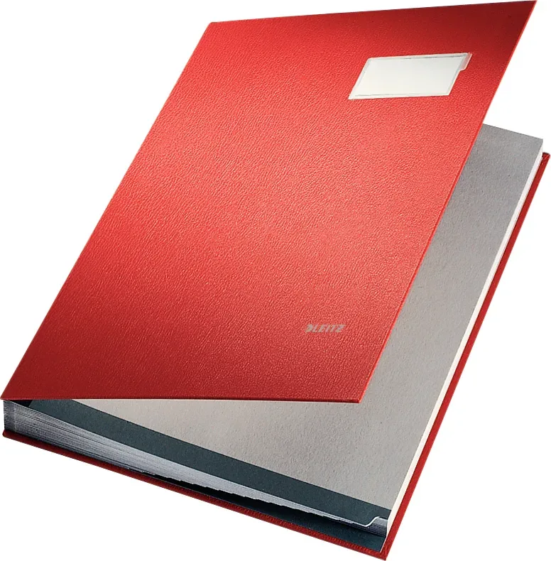 LEITZ Unterschriftsmappen 57000025 rot 20 F&auml;cher
