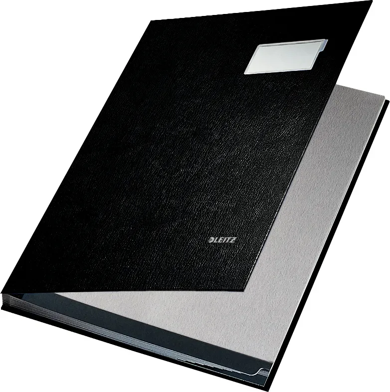 LEITZ Unterschriftsmappen 57010095 schwarz 10 F&auml;cher