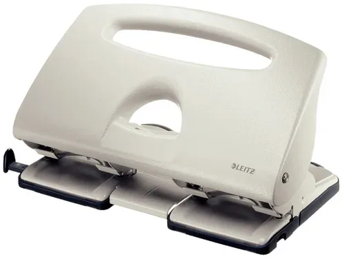 LEITZ Doppellocher 4/4.0mm 51320085 grau, 40 Blatt A6-A4