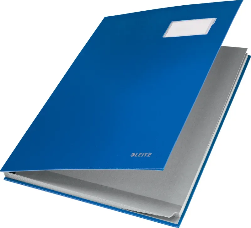 LEITZ Unterschriftsmappen 57010035 blau 10 F&auml;cher