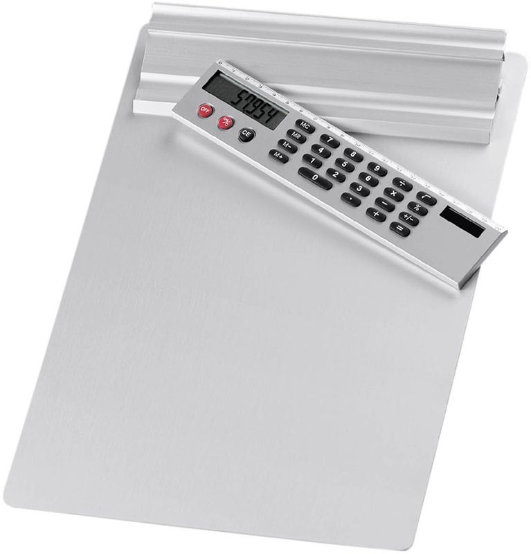 WEDO Klemmbrett aus Aluminium A4 57 954 silber