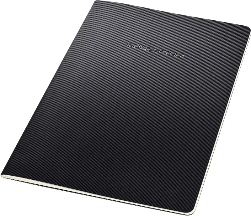 CONCEPTUM Notizheft Softc. A4 CO861 Softw-Oberfl&auml;che,black,lin,
