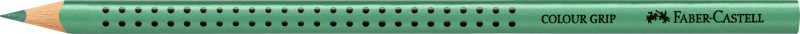 FABER-CASTELL Farbstift Colour Grip 112491 gr&uuml;n metallic