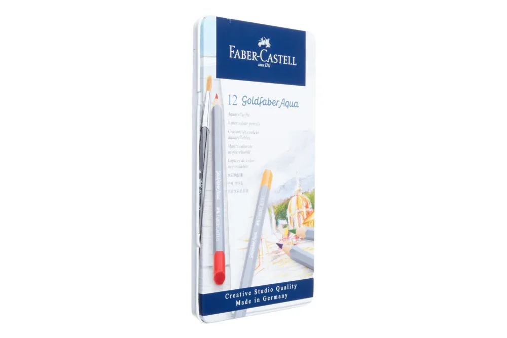FABER-CASTELL Goldfaber Aquarellstift 114612 12er Metalletui
