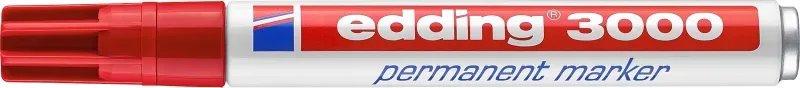 EDDING Permanent Marker 3000 1.5-3mm 3000-2 rot, wasserfest