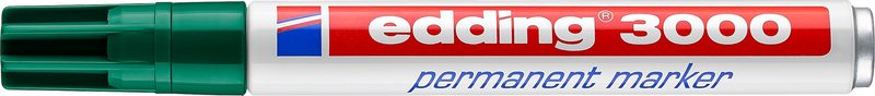 EDDING Permanent Marker 3000 1.5-3mm 3000-4 gr&uuml;n, wasserfest