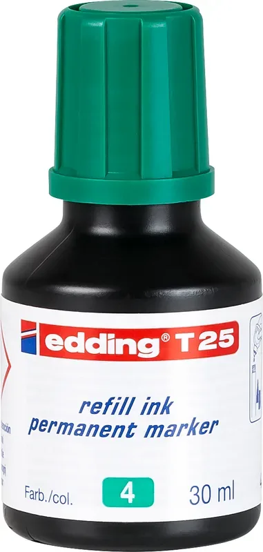 EDDING Nachf&uuml;lltuschen T25 T-25-4 gr&uuml;n 30ml