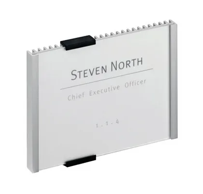 DURABLE T&uuml;rschild Info Sign 480123 silber, aluminium 149x105.5mm