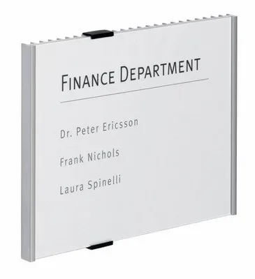 DURABLE T&uuml;rschild Info Sign A4 480723 silber, aluminium 297x210mm