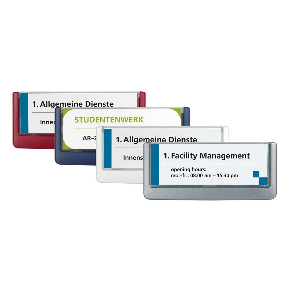 DURABLE T&uuml;rschild Click Sign 486037 graphit, Kunststoff 149x52.5mm