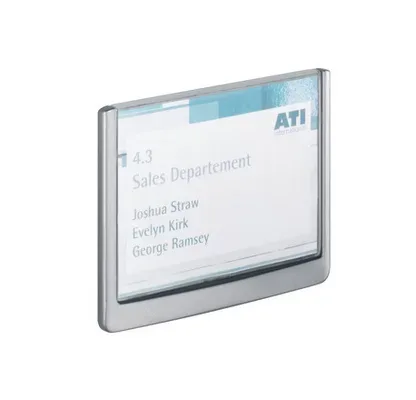 DURABLE T&uuml;rschild Click Sign 486137 graphit,Kunststoff 149x105.5mm