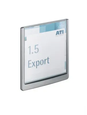 DURABLE T&uuml;rschild Click Sign 486237 graphit,Kunststoff 149x148.5mm