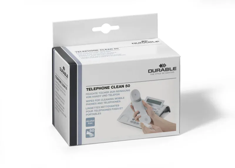 DURABLE Telephone Clean 50 578502 Reinigungst&uuml;cher 50 St&uuml;ck
