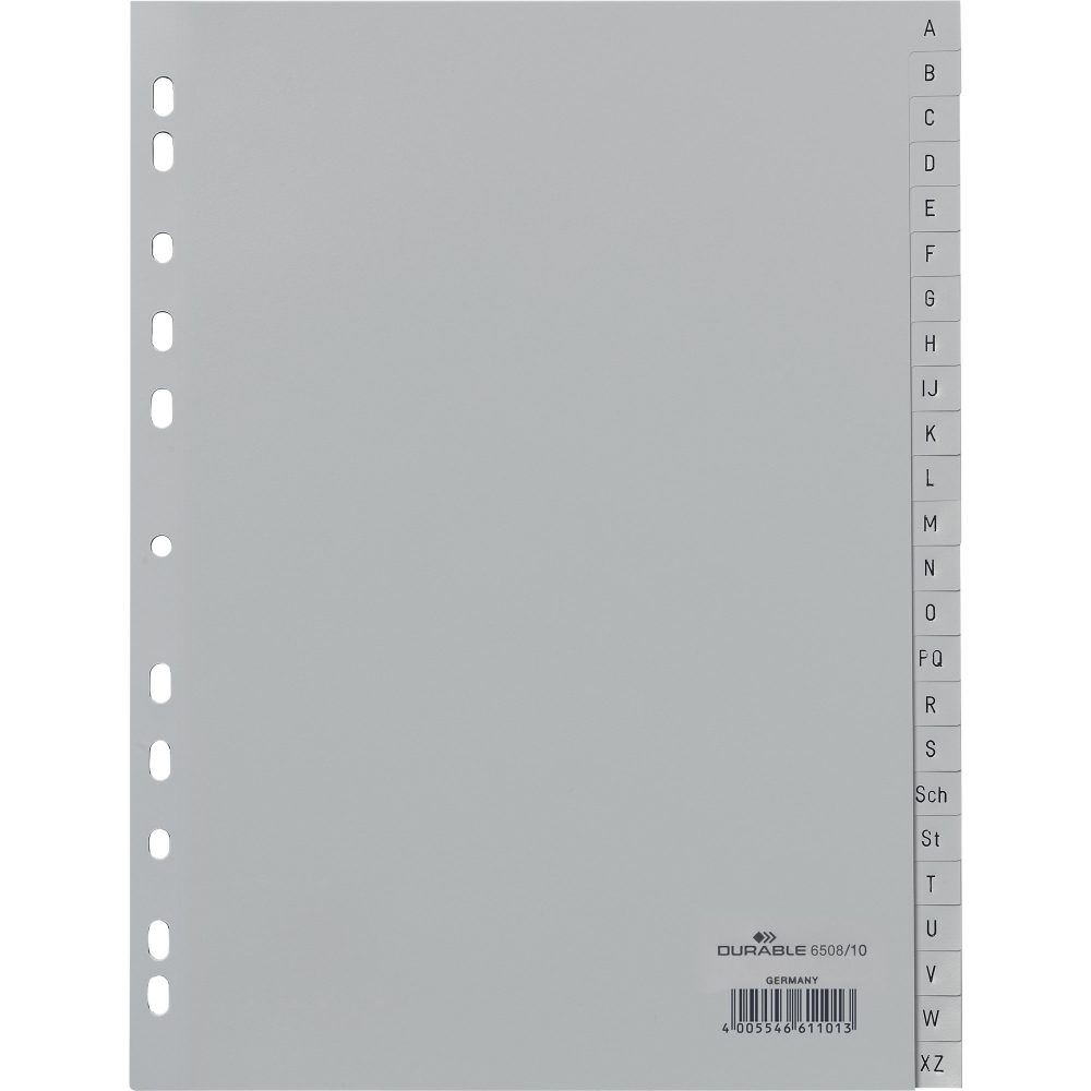 DURABLE Register grau A4 6508/10 A-Z
