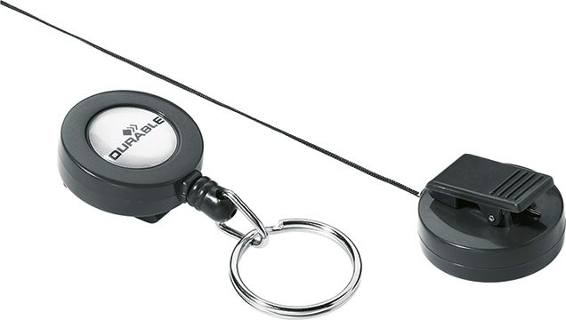 DURABLE Ausweiskarten-Halter 822258 10 St&uuml;ck mit Schl&uuml;sselring