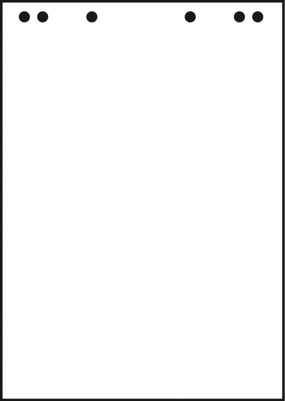 LANDRE Flipchartbl&ouml;cke blanko 10050593 20 Blatt, 80g 680x990mm