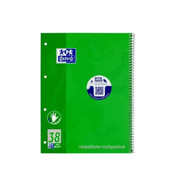 OXFORD Collegeblock A4+ 100050405 kariert, 90g 80 Blatt