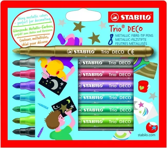 STABILO Fasermaler DECO 377/8 metallic ass. 8 St&uuml;ck