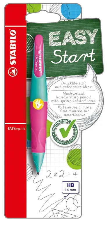 STABILO EASYergo Start L B-46890-3 t&uuml;rkis/neonrosa