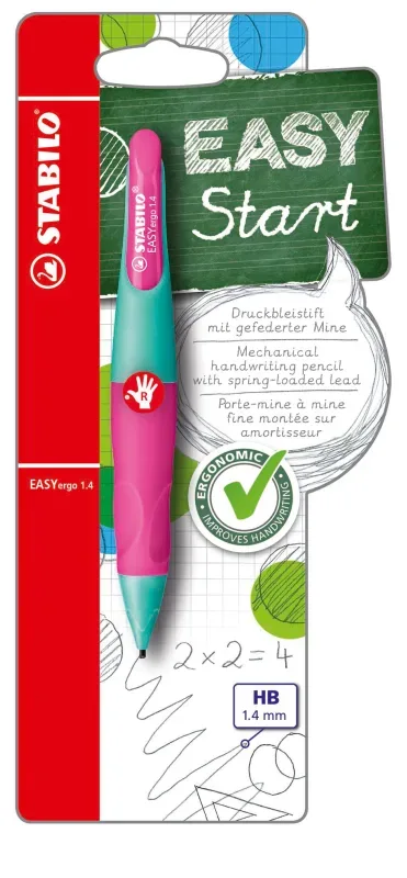 STABILO EASYergo Start R B-46899-5 t&uuml;rkis/neonrosa