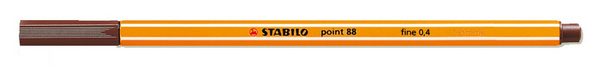 STABILO Point 88 Fineliner Rainbow-braun