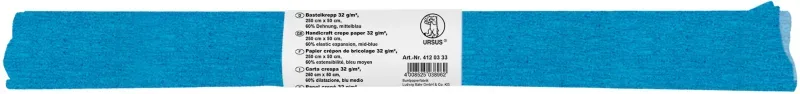 URSUS Bastelkrepp 50cmx2,5m 4120333 32g, mittelblau