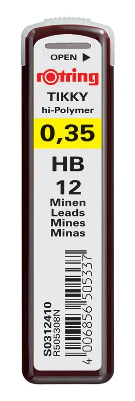ROTRING Minen HB S0312410 0,3mm 12 St&uuml;ck