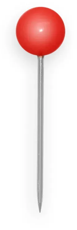 ALCO Landkartennadel 5x16mm 612 rot 100 St&uuml;ck