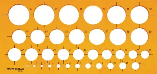 RUMOLD Kreisschablone 2810 270x130x2mm