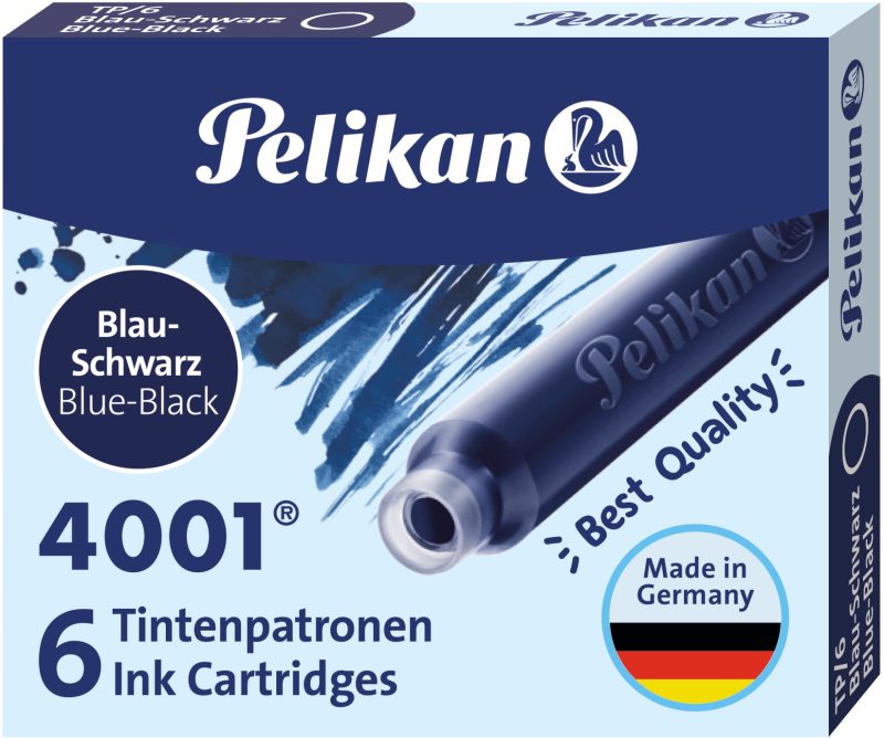 PELIKAN Tinte 4001 TP/6 301184 blauschwarz 6 St&uuml;ck
