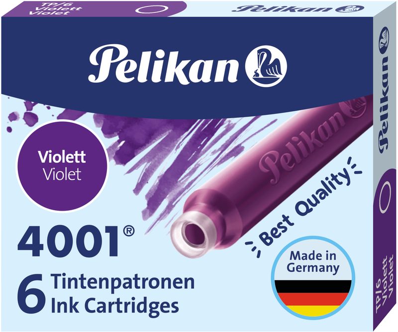 Pelikan -  Tinte 4001 TP/6 301697 violett 6 Stück