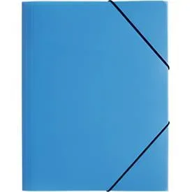 PAGNA Gummizugmappe Trend PP A4 21613-13 3 Klappen blau