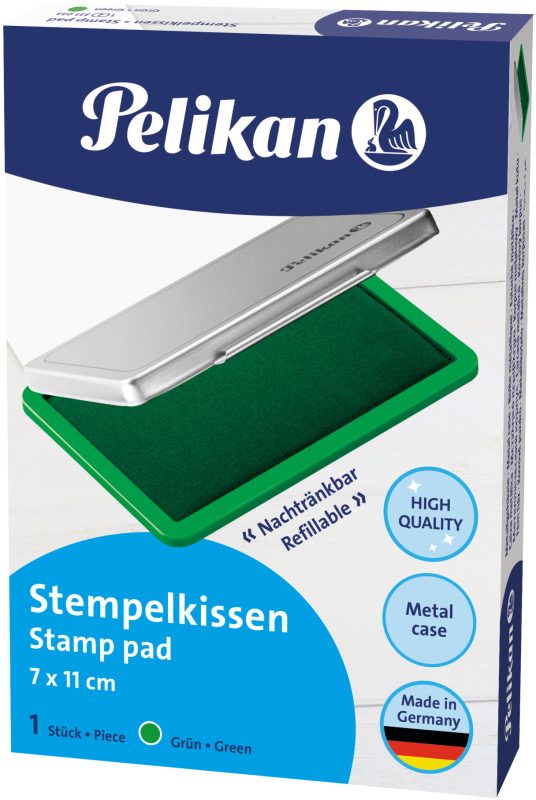 PELIKAN Metall-Stempelkissen gr&uuml;n 331033 Gr.2 11x7cm