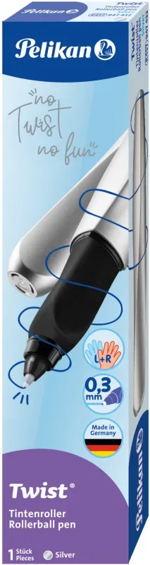 PELIKAN Tintenroller Twist R457 947432 silber