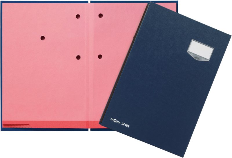 PAGNA Unterschriftsmappen DE LUXE A4 24202-02 blau 20 F&auml;cher