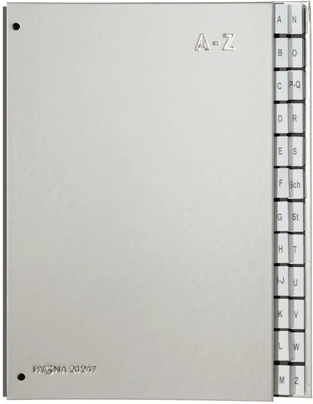 PAGNA Pultordner Color A4 24249-14 silber, A-Z