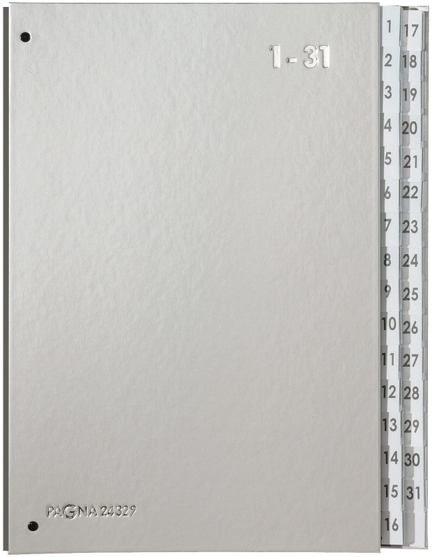 PAGNA Pultordner Color A4 24329-14 silber, 1-31