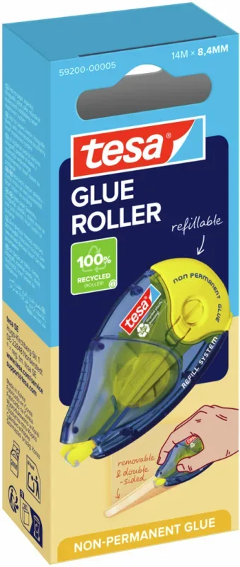 TESA Kleberoller ecoLogo 592000000 non-perm. 8.4mmx14m