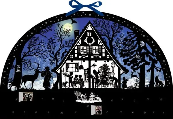 COPPENRATH Adventskalender 51x32cm 94719 Lichterbogen Weihnachtswald