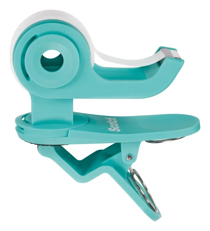 SCOTCH Abroller Clip and Twist t&uuml;rkis C19-CLIP-TL 1 Rolle Magic Tape 19mmx8.89m