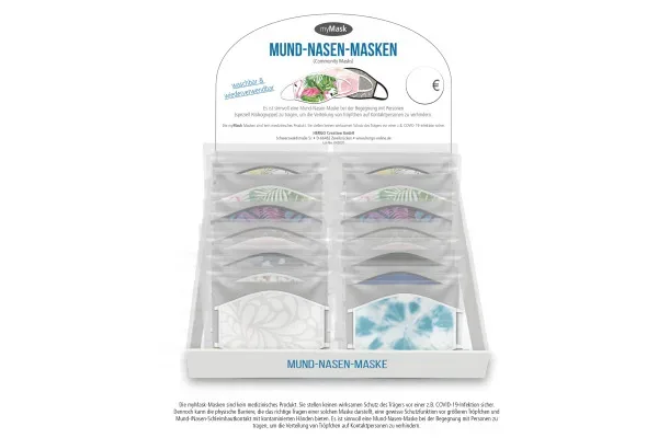 ROOST Mund-Nasen-Maske Fantasy 9737 12 Styles im Display